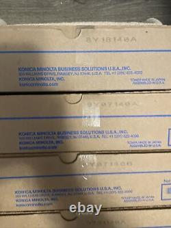 Nouveaux véritables cartouches de toner Konica Minolta TN514 Set NOIR x 2 et COULEUR A9E8130