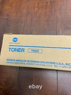 Tn322 Toner Noir Authentique Konica Minolta Pour 364e 224e