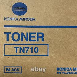 Tn710? Véritable? Konica Minolta Bizhub Toner Noir 600 601,750,751 Nouveau Non Ouvert