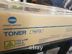 Toner Authentique Konica Tn711-m Tn711-y A3vu330 Magenta Et Yellow Nouveau