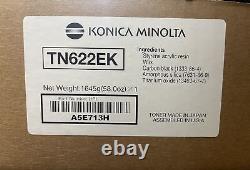 Véritable Konica Minolta Tn622ek (a5e713h) Toner Noir New Sealed