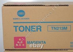 Véritable Konica Minolta Toner Lot 4 Tn213c Cyan+2 Tn213m Magenta+2 Tn213y Jaune