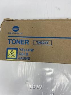 Véritable toner jaune Konica Minolta TN324Y A8DA230 pour Bizhub C258 C308 C368